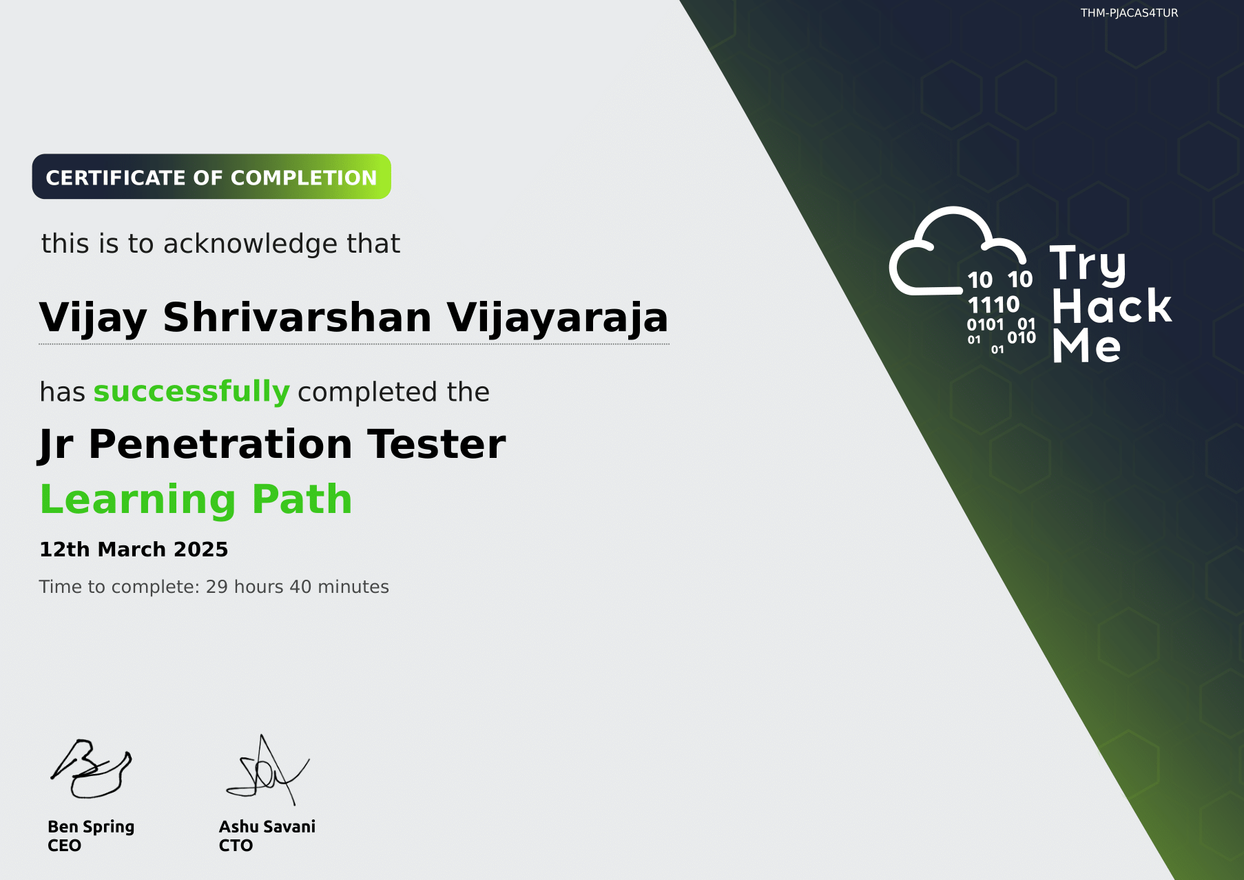 TryHackMe Jr Penetration Tester